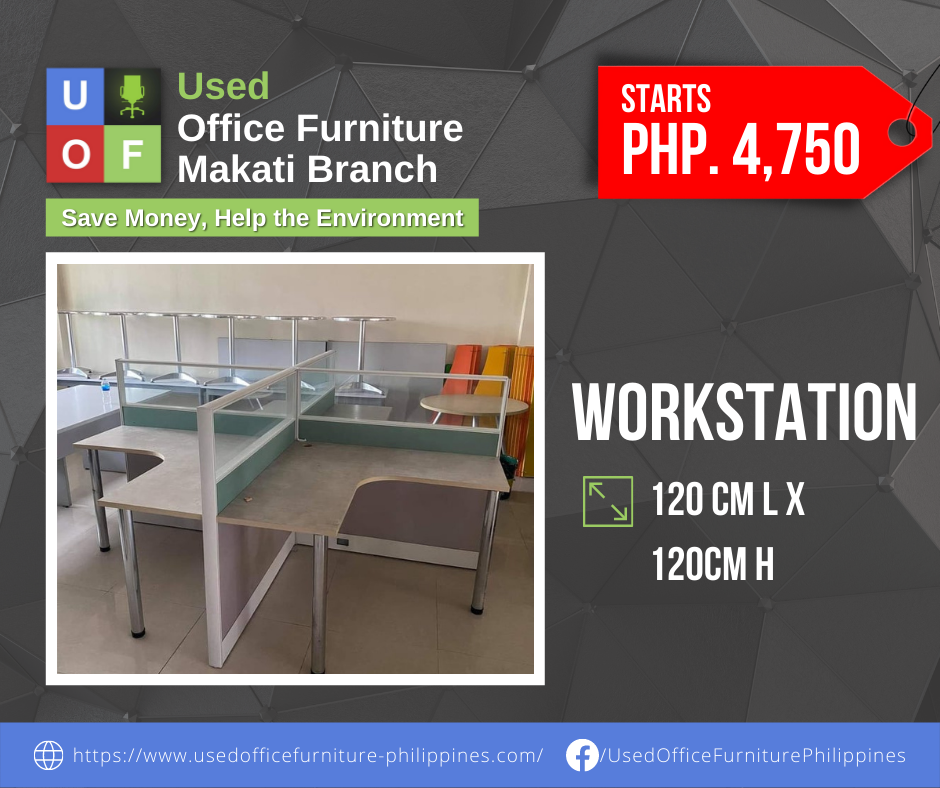 Available SecondHand Workstations in Used Office Furniture Makati branch! Used Office
